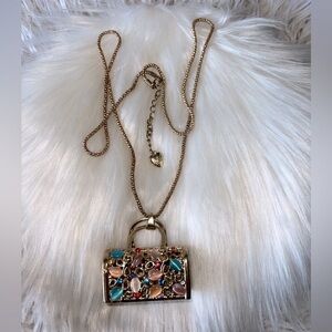 Betsey Johnson Purse Necklace